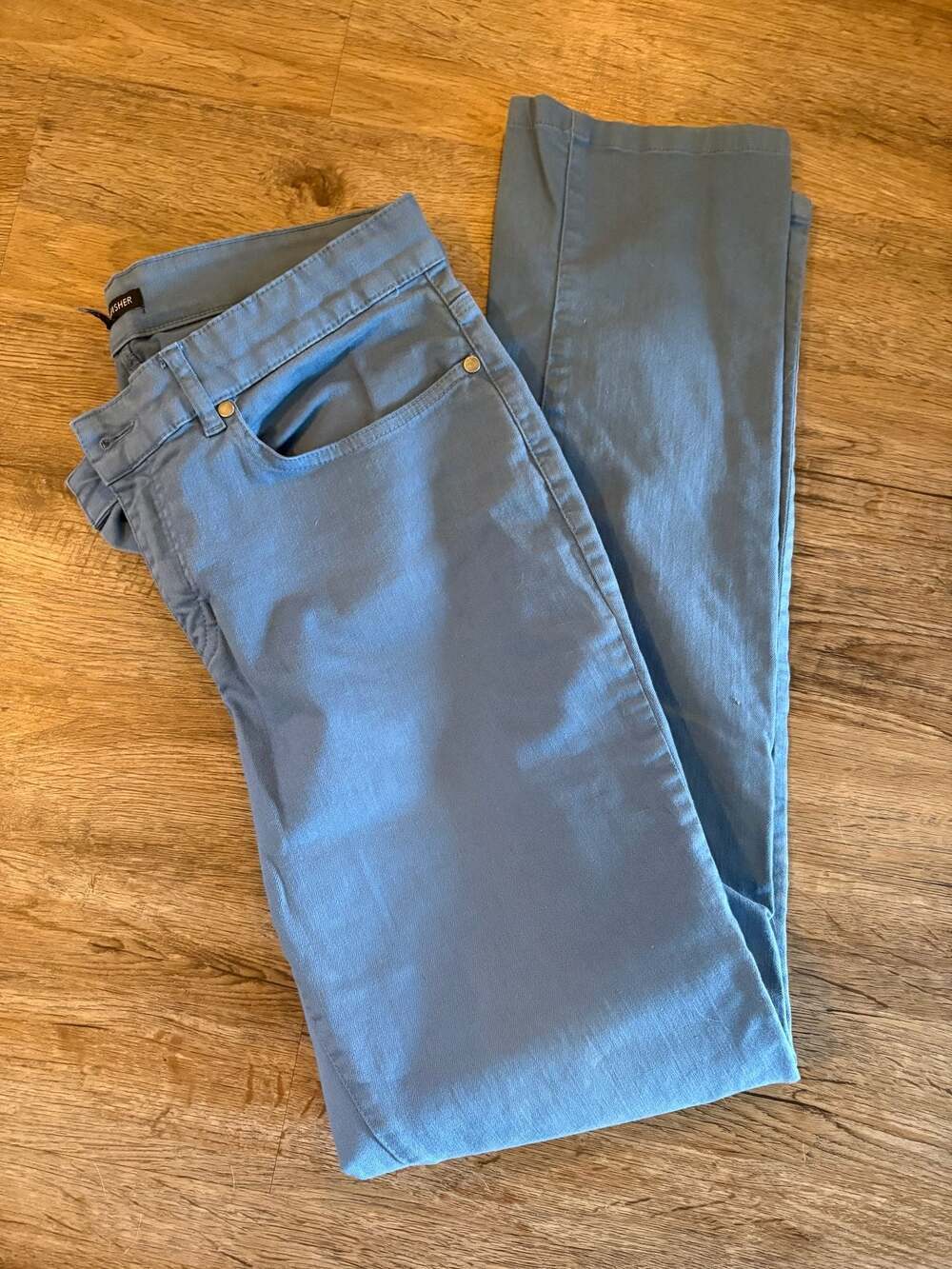 Eileen Fisher Women's Blue Slim Leg Pants Size 8 - Picture 2 of 3